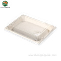 Disposable Small Natural Biodegradable Sushi Paper Pulp Tray